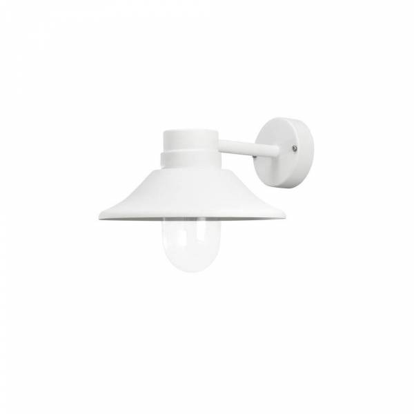 Applique murale Vega Aluminium IP54 blanche 700 lumens blanc chaud 3000k 8W dimmable professionnelle Konstsmide 