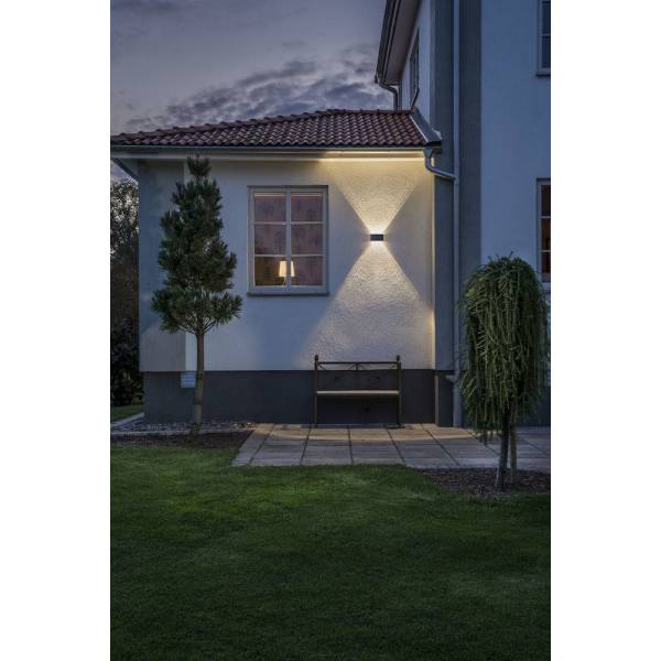 Applique murale Chieri Aluminium IP54 blanche 400 lumens blanc chaud 3000k 6x1,2W professionnelle Konstsmide 