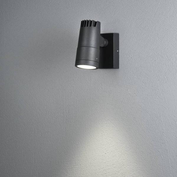 Applique murale spot orientable extérieur Gris anthracite faisceau réglable blanc chaud 3000k 9W LED Andria Konstsmide