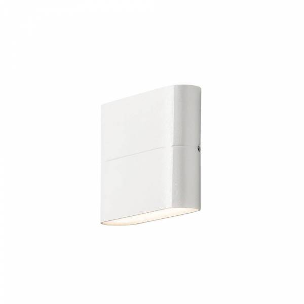 Applique murale Aluminium blanc IP54 450 lumens blanc chaud haut et bas 3000k 2x3W professionnelle Chieri Konstsmide