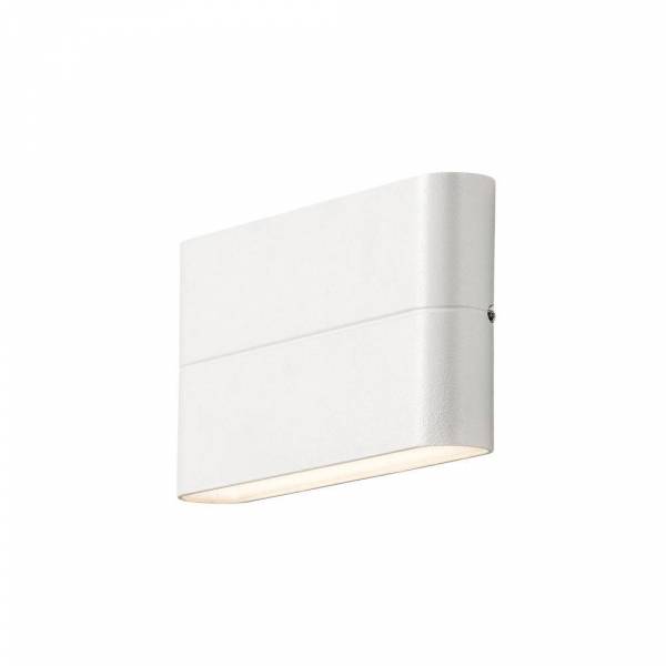 Applique murale Chieri Aluminium IP54 blanche 950 lumens blanc chaud 3000k 2x6W professionnelle Konstsmide 