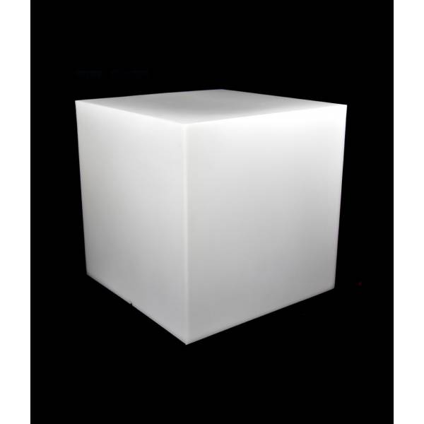 Cube lumineux blanc 25X25CM extérieur ou intérieur professionnel