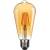 Ampoule vintage LED filament 4W blanc très chaud 2200 kelvin verre ambrée E27 ST64