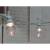 Guirlande guinguette 6M 20 ampoules LED blanc chaud câble blanc extensible IP44 Elume