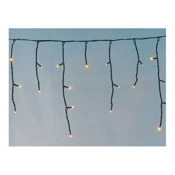 Guirlande stalactite lumineuse 8M H40cm 200 LED blanc chaud et blanc froid flash extérieure IP44 Elume