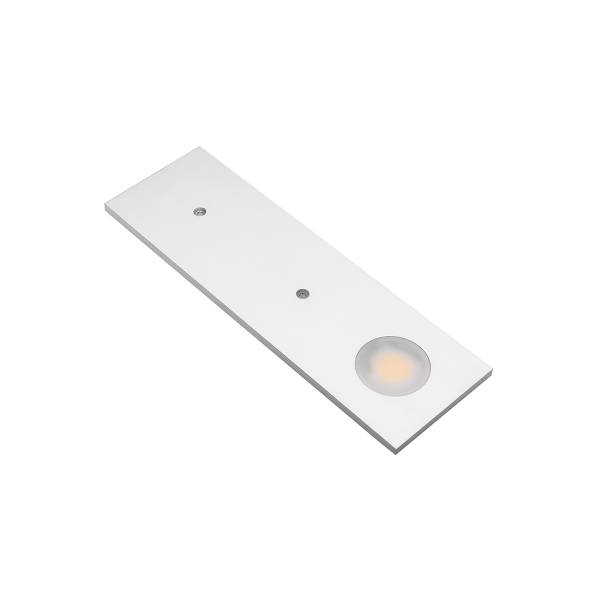 Spot extra plat rectangle aluminium avec paterne grise blanc chaud 3000k 200 lumens GTV