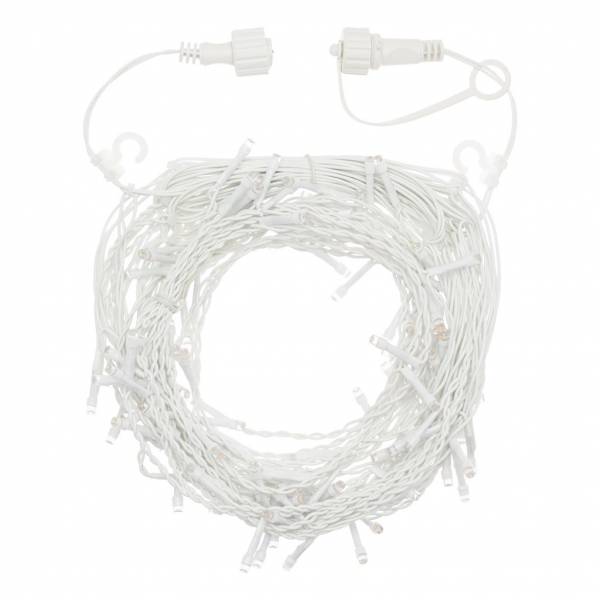 Guirlande stalactite lumineuse extérieur 3M H100cm 120 LED ambré extensible câble blanc 31V IP44 SMART Connect Lotti