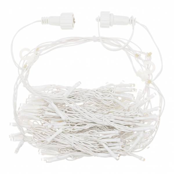 Rideau lumineux animé 1X2M 120 LED blanc chaud prolongeable câble blanc 31V IP44 SMART Connect Lotti