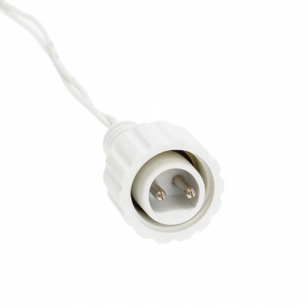 Rideau lumineux animé 1X2M 120 LED blanc chaud prolongeable câble blanc 31V IP44 SMART Connect Lotti