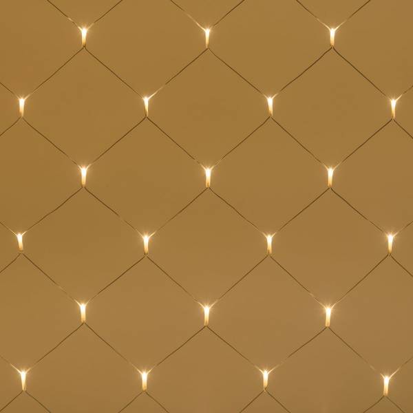 Filet lumineux 2X1M 120 LED blanc chaud prolongeable 31V câble blanc IP44 SMART Connect Lotti