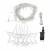 Guirlande lumineuse stalactite 5 étoiles 4M H80cm LED blanc chaud 8 modes IP44 prolongeable SMART Connect Lotti 31V