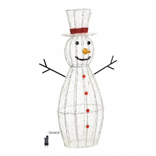 Bonhomme de Neige 3D H120cm 260 LED blanc froid 8 jeux lumières IP44 SMART Connect Lotti 31V