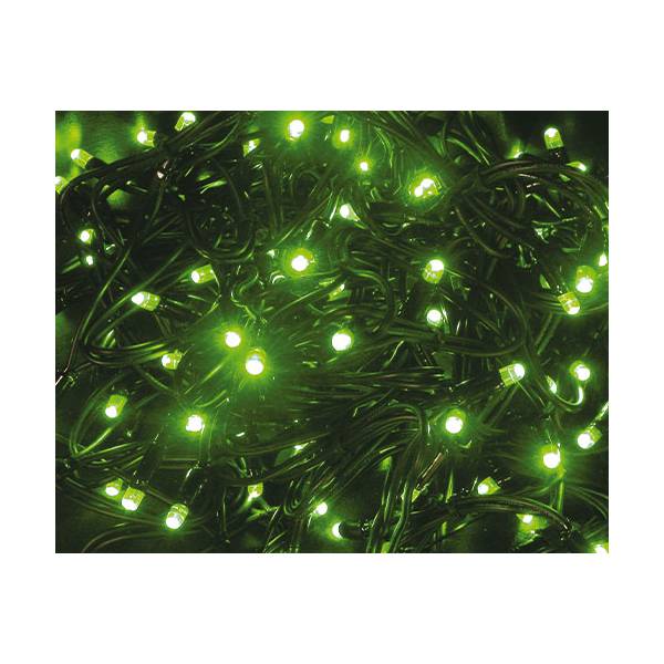 Frise lumineuse noël H80cm x 4M 200 led verte et blanche scintillante 230V professionnelle Leblanc