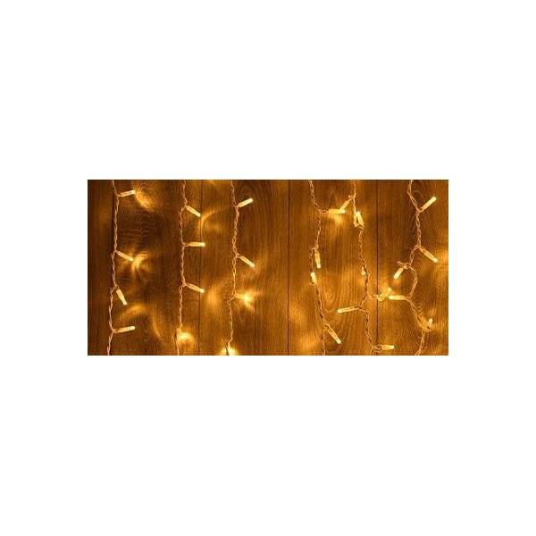 Rideau lumineux scintillant blanc chaud et blanc froid Hauteur 50cm X 2M 60 led 24V Leblanc 