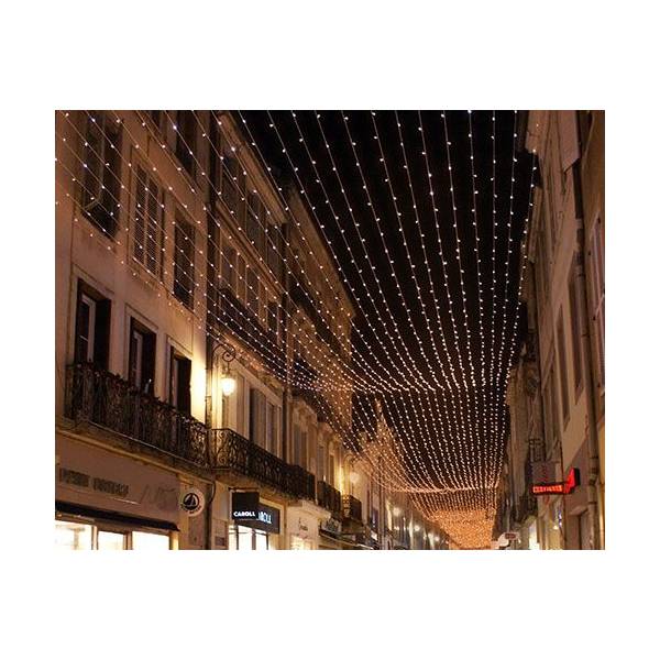 Rideau plafond lumineux 30 mètres 480 leds blanc chaud fixe professionnel LEBLANC