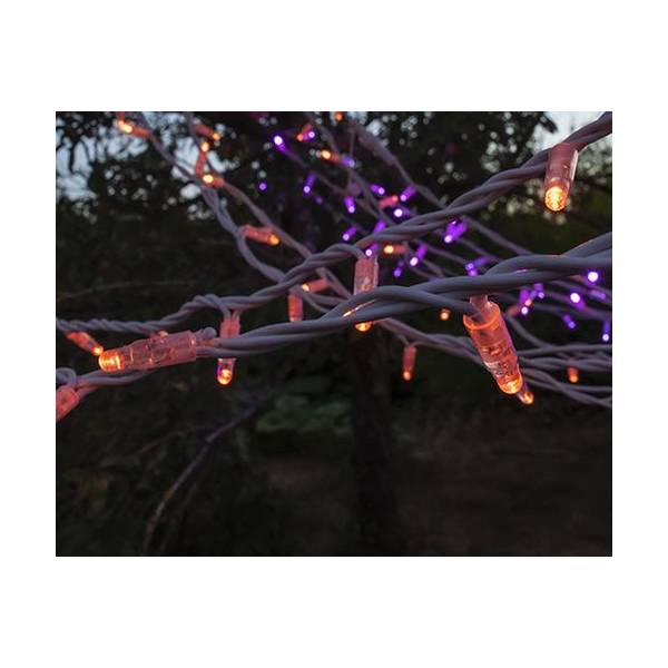 Guirlande lumineuse Orange pastel Aquarelle  Chromex 20M 200 LED orange lumière fixe 230V