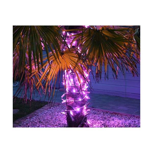 Guirlande lumineuse rose pastel Aquarelle 20M 200 LED lumière fixe 230V  Chromex