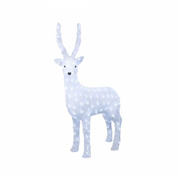 Grande biche lumineuse acrylique 105cm 160 LED câble blanc Konstsmide