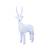 Grande biche lumineuse acrylique 105cm 160 LED câble blanc Konstsmide