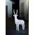 Grande biche lumineuse acrylique 105cm 160 LED câble blanc Konstsmide