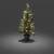 Sapin de noël lumineux à piles blanc chaud vert 60CM 20 LED konstsmide