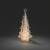 Mini sapin de noël lumineux à piles tournant acrylique 37CM 3 LED blanc chaud Konstsmide