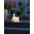 Chat lumineux acrylique blanc chaud 35cm 48 LED Konstsmide