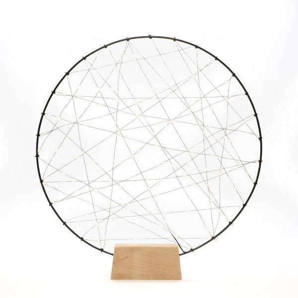 Cercle lumineux avec filament à poser 64cm 160 micro-LED ambré Konstsmide