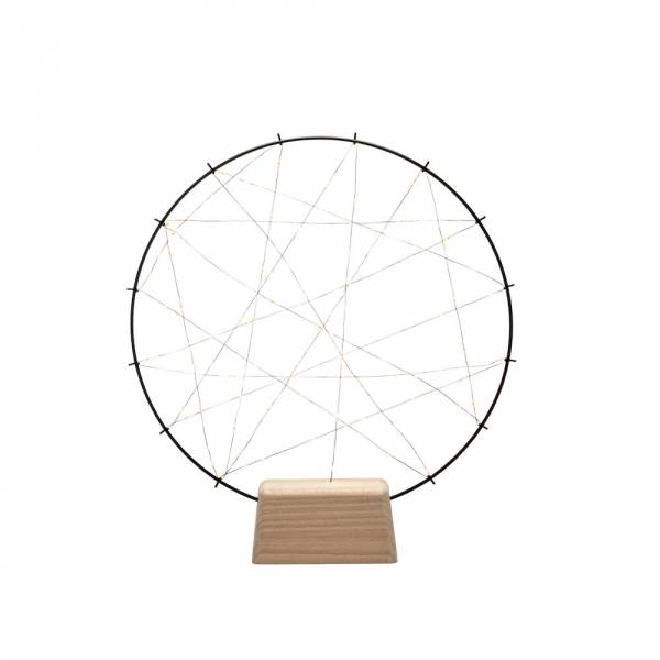 Cercle lumineux avec filament à poser 39.5cm 100 micro-LED ambré Konstsmide