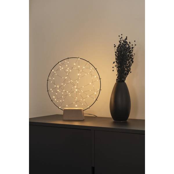 Cercle lumineux avec filament à poser 39.5cm 100 micro-LED ambré Konstsmide