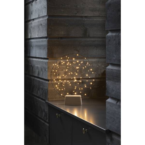 Cercle lumineux avec filament à poser 39.5cm 100 micro-LED ambré Konstsmide