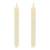 Jeu de 2 chandelles lumineuses à piles en cire ivoire flamme en mouvement 23cm LED blanc chaud