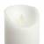 Bougie LED en cire naturelle Blanche à piles Flamme vacillante H12cm Timer Blanc chaud