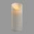 Bougie LED à piles en cire naturelle Blanche Flamme en mouvement H18cm Timer Blanc chaud