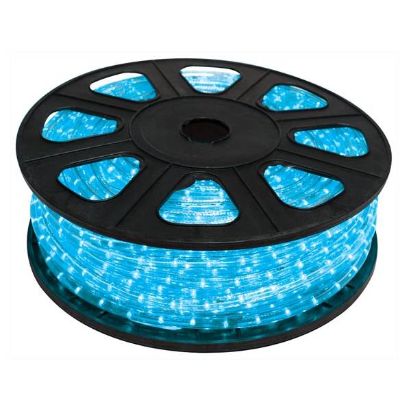 Cordon lumineux LED 360° bleu fixe 45M 230V extérieur professionnel Leblanc 