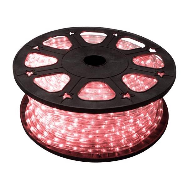 Cordon lumineux LED 360° rouge fixe 45M 230V extérieur professionnel Leblanc 