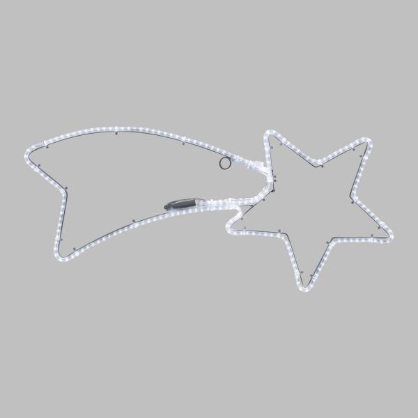 Etoile filante lumineuse flash 192 led blanc froid 65CM IP44