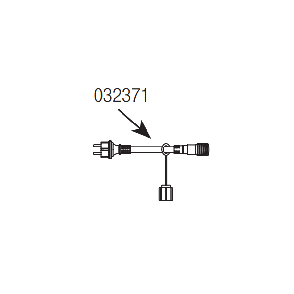 Cable d'alimentation bipolaire 3M blanc pour guirlande 24V Leblanc 