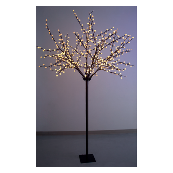 Arbre lumineux mini boules H:2.4M 600 LED flash blanc chaud Intérieur/Extérieur