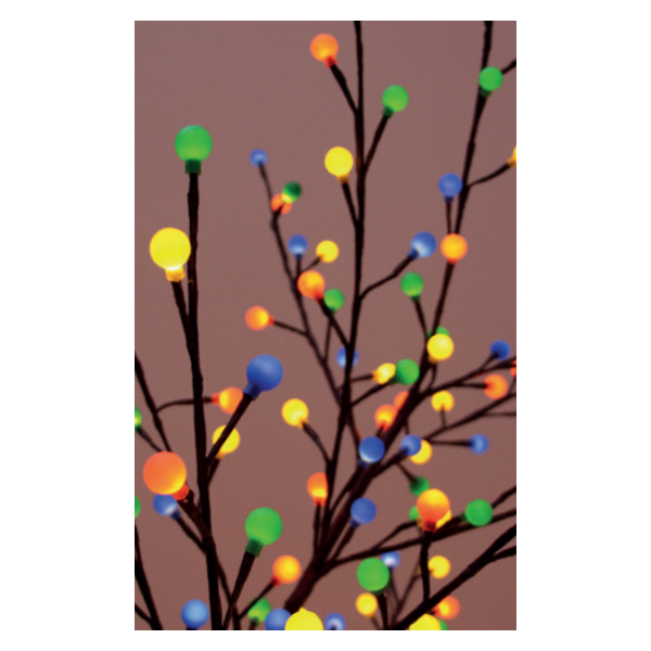 Arbre lumineux mini boules H:2.4M 600 LED multicolore Intérieur/Extérieur