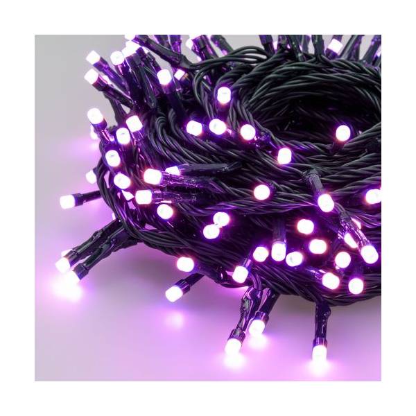 Guirlande lumineuse animée RGB + blanc chaud Wonder minuteur 10M 500 LED multicolore à télécommande câble vert