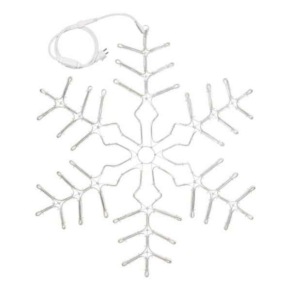 Grand Flocon de Neige lumineux flash 1440 LED blanc froid 92CM extérieur