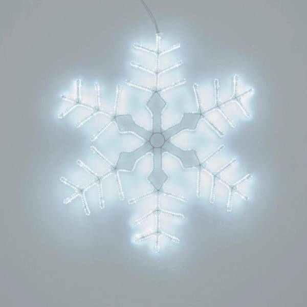 Grand Flocon de Neige lumineux flash 1440 LED blanc froid 92CM extérieur