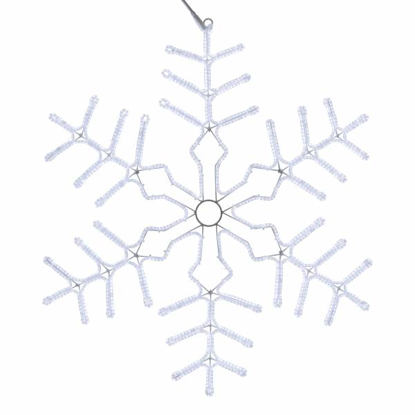 Grand Flocon de Neige lumineux flash 1440 LED blanc froid 92CM extérieur