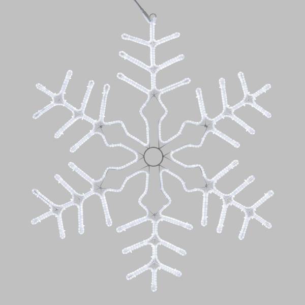 Grand Flocon de Neige lumineux flash 1440 LED blanc froid 92CM extérieur