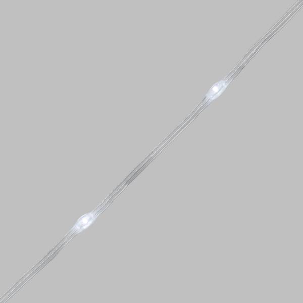 Guirlande lumineuse30m 400 LED blanc froid 8 modes câble transparent