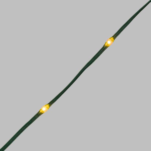 Guirlande lumineuse gouttes 45m 600 LED haute luminosité ambré 8 animations câble vert IP44