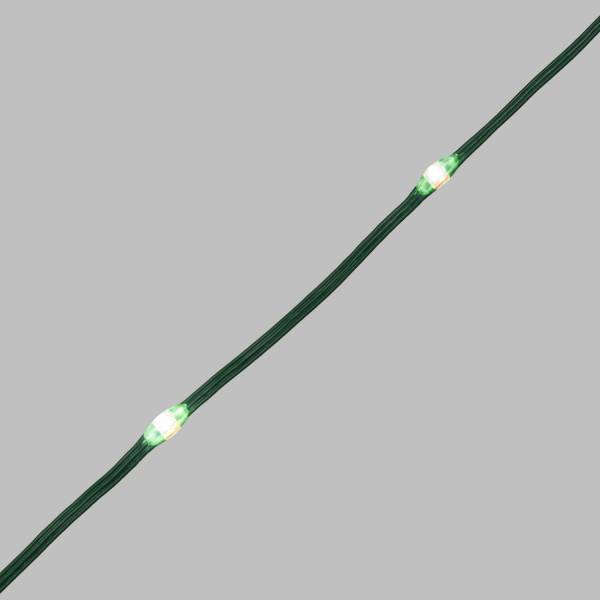 Guirlande lumineuse gouttes 45m 600 LED haute luminosité blanc froid 8 animations câble vert IP44