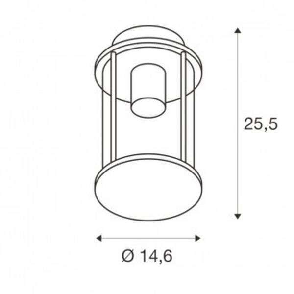 Suspension lanterne rétro aluminium verre anthracite IP44 extérieur E27