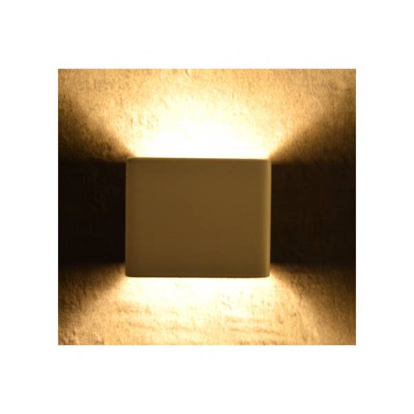 Applique murale cubique extérieure éclairage haut et bas angle ajustable blanc 7W LED blanc chaud IP54